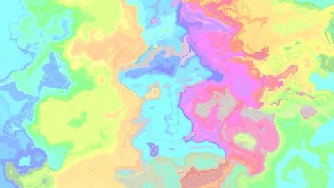 Animated background of pastel colored stains morphing and melting together. S Video stock 112003571
