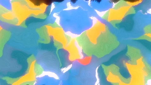 Animated background of pastel colored stains morphing and melting together Stock Footage 236035820