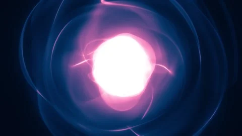 Animated background in pastel colors, gradient shiny neon energy core 스톡 동영상 268577315