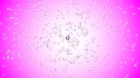 Animated Background Pink Bubble Vortex Spining Rotating Center Stock Footage 161974594