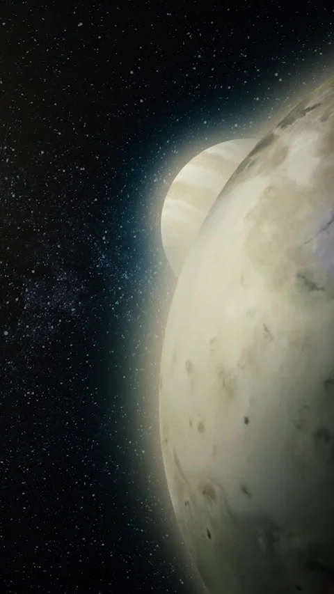 Animated background of planet a black background Stock-Footage 275507964