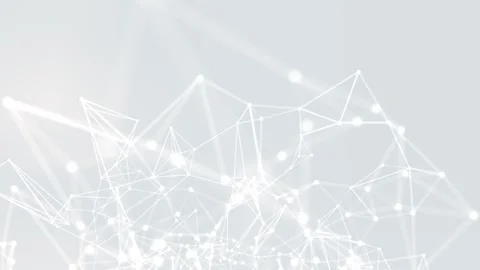 Animated background of polygons, lines and dots of connection for technolog.. 動画素材 255652241