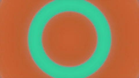 Animated background with pulsing orange and green circles Vídeo Stock 276607421