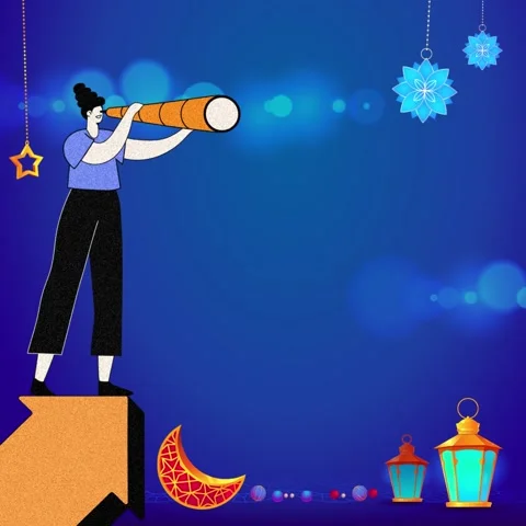 Animated background of Ramadan Kareem Stock Footage 303685216