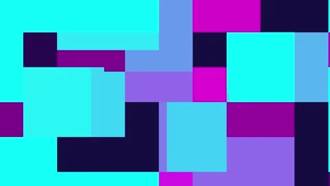 Animated background with randomly moving boxes with attractive colors Stock Footage 302045589