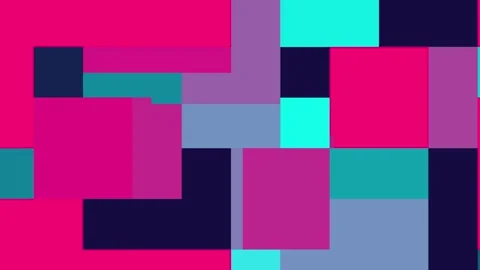 Animated background with randomly moving boxes with attractive colors Stock Footage 302045611