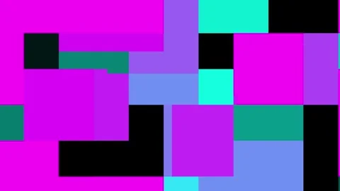 Animated background with randomly moving boxes with attractive colors Stock Footage 302045637