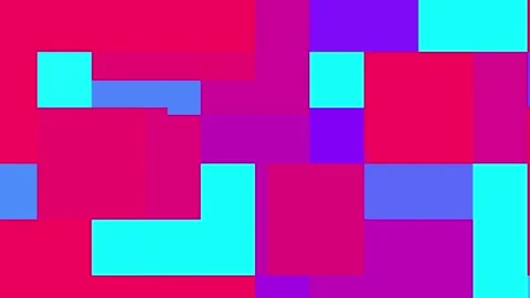 Animated background with randomly moving boxes with attractive colors Stock Footage 302045889