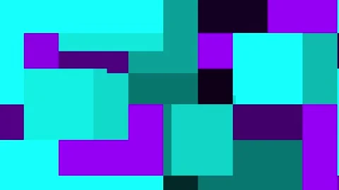 Animated background with randomly moving boxes with attractive colors Stock Footage 302045968