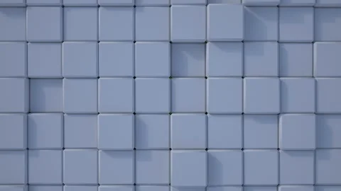Animated background of randomly moving cubes, seamless loop Stock Footage 213604359