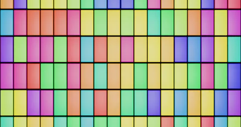 Animated background of rectangles. Rectangles change color. Looping. Stock Footage 254819469