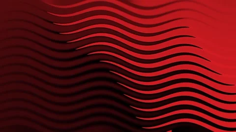 Animated background of red and black wavy lines. Stock Footage 316401603