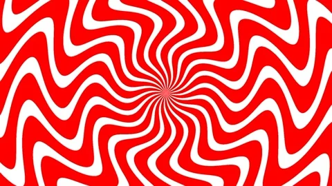 Animated background of red and white radial stripes. Stock Footage 316969846