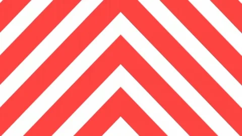 Animated background of red and white chevron stripes moving upwards.  Stock Footage 316969904