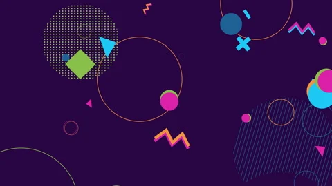 Animated background in retro style Stock Footage 172342623