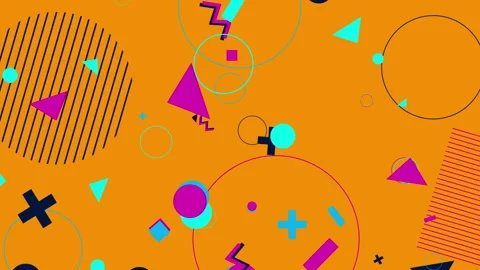 Animated background in retro style Stock Footage 172342725