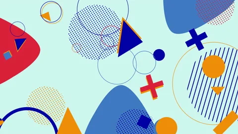 Animated background in retro style Stock Footage 172342880