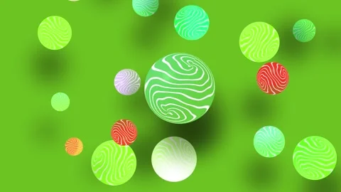 Animated Background Rotating Cirle Green Background Stock Footage 183806181