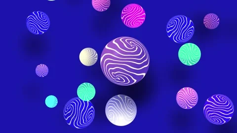 Animated Background Rotating Cirle Navy Background Stock Footage 183808528