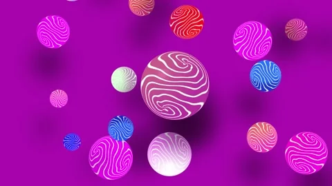 Animated Background Rotating Cirle Pink Background Stock Footage 183809307