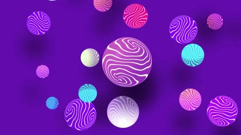 Animated Background Rotating Cirle Purple Background Stock Footage 183808623