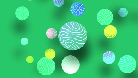 Animated Background Rotating Cirle Sky Background Stock Footage 183806987