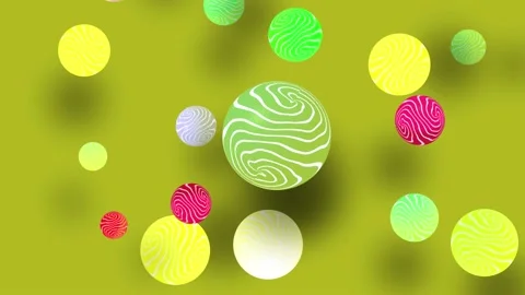 Animated Background Rotating Cirle Yellow Background Stock Footage 183805978