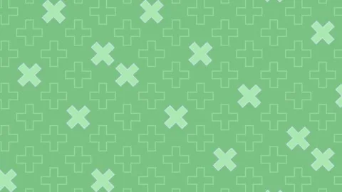 Animated Background with Rotating Plus Signs Transforming into X Shapes Видео 334959111