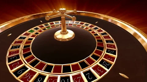 Animated Background Roulette Casino Rotating Stock Footage 109228462