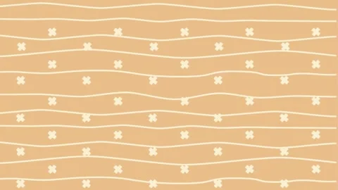 Animated background seamless pattern with waving lines and crosses Stock Footage 327469225