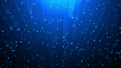 Animated background with slowly falling particles that are illuminated by lig Video stock 188271337