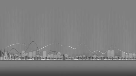 Animated background with sound waves Stock Footage 35598059