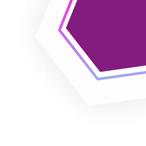 Animated background with white background and multiple hexagon for text, pre Stock Footage 248041755