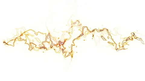 Animated background yellow-red lightning on a white background 库存影片 129289982