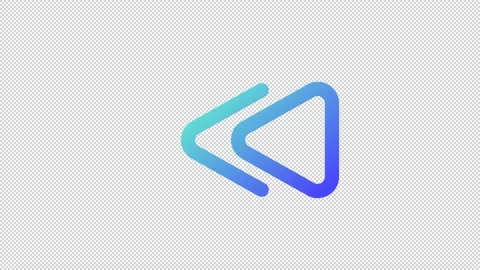 Animated backwards gradient ui icon Stock-Footage 222939957