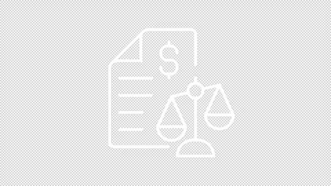 Animated balance sheet white line icon Stock Footage 333747950