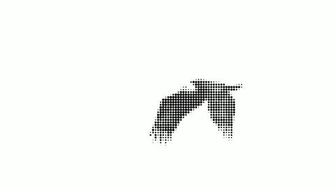 Animated bald eagle soaring in halftone style 動画素材 303862454