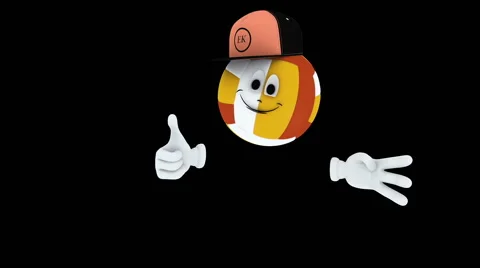 Animated Ball Character 库存影片 53180870