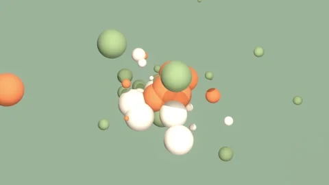 Animated balls or bubbles of different sizes popped-up. Stock Footage 276755640