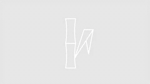 Animated bamboo white icon Stock Footage 307907129