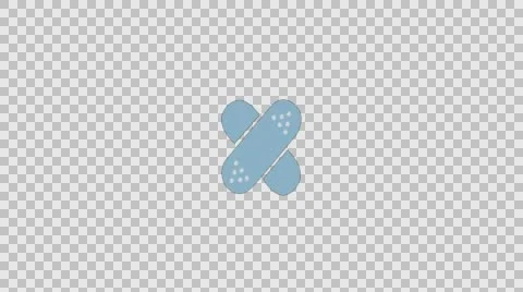 Animated Bandaid Visual Stock Footage 56724877