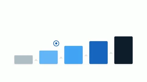 Animated Bar Chart Representing Business Growth and Progress Vídeo Stock 333185657