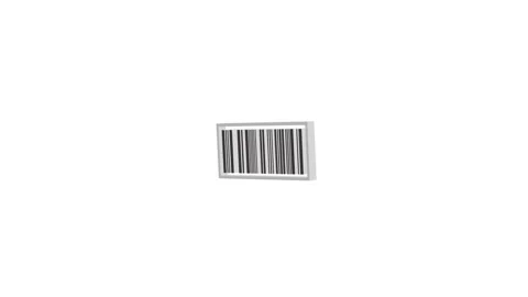 Animated bar code icon technology concept Stock Footage 260587142