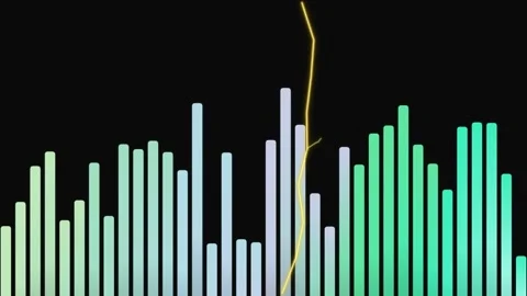Animated Bar Graph with Colorful Bars. Stock Footage 329927588