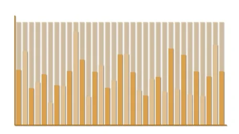 Animated Bar Graph Transitioning to Dynamic Financial Data Visualization Stock Footage 318573606