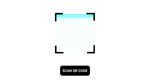 Animated barcode scanner frame line loop on green screen and white backgrou.. Stock Footage 340449365