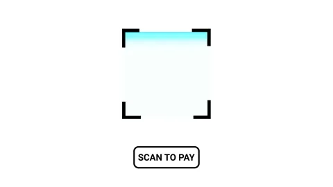Animated barcode scanner frame line loop on green screen and white backgrou.. Stock Footage 340449366