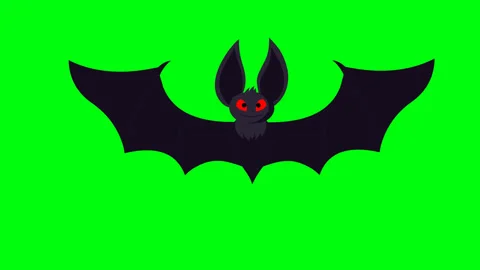 Animated bat Stock Footage 86230886