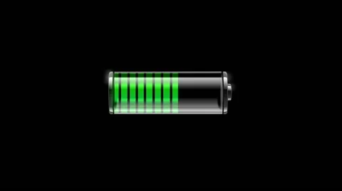 Animated battery HD Stock Footage 44618100