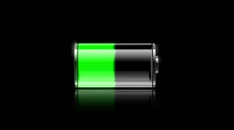 Animated battery HD Stock Footage 44618108